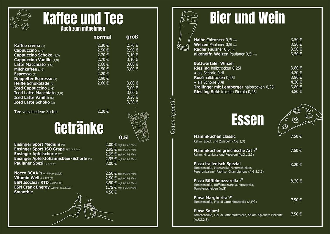 FUN Bistro und Kaffee: Bistro Karte & Menü